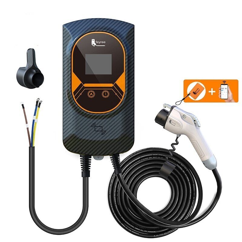 <p>feyree EV Charger Type1 EVSE Wallbox 32A 7.6KW 40A 9.6KW 50A 12KW 1Phase j1772 Adapter APP Control for Electric Vehicle Car</p>