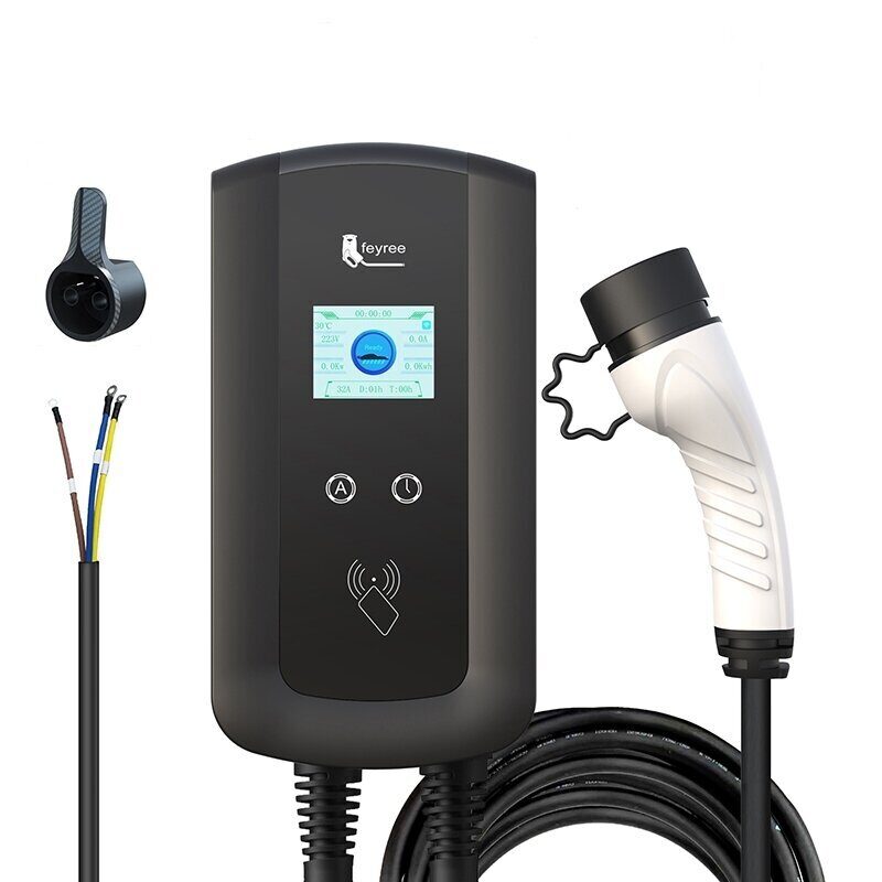 <p>feyree EV Charging Station Type2 Cable 32A EVSE Wallbox Electric Vehicle Car Charger Wall Mount APP Wifi Control 7KW 11KW 22KW</p>