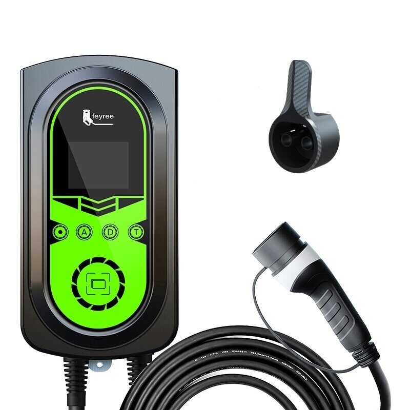 <p>feyree EV Charger 11KW 16A 3 Phase EVSE Wallbox Electric Vehicle Car Charging Station with Type2 Socket IEC 62196-2 5M Cable</p>