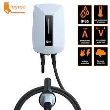 <p>feyree EV Charger Type2 Plug EVSE Wallbox 32A 7KW IEC62196-2 Socket 1 Phase 5m Cable Wallmount Charging Station for Electric Car</p>